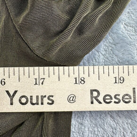 COLDWATER CREEK 2 Piece Vintage Set Size Medium Olive Beaded Sequins Long Sleeve - Picture 3 of 16